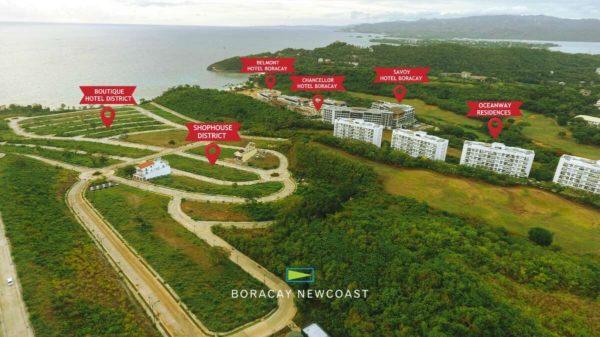 Location of Boracay Newcoast Properties